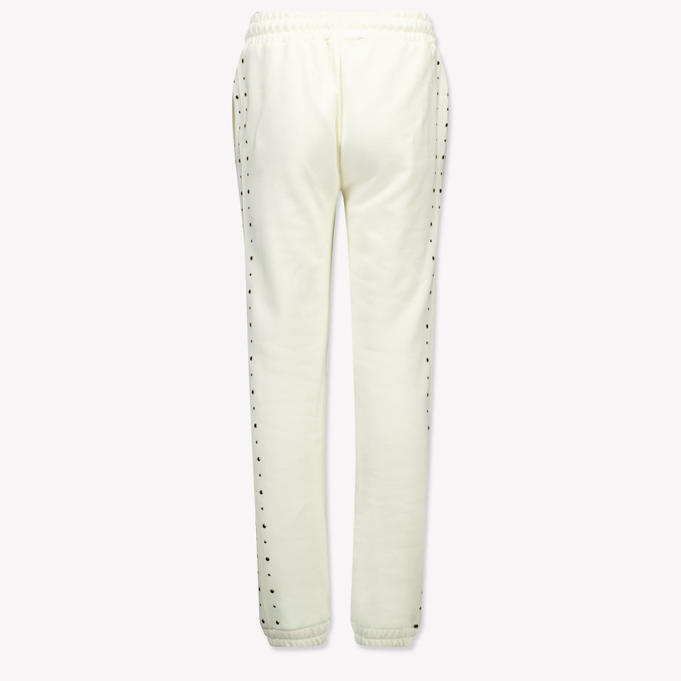 MSGM Ragazzo Ragazze Pantaloni Off White