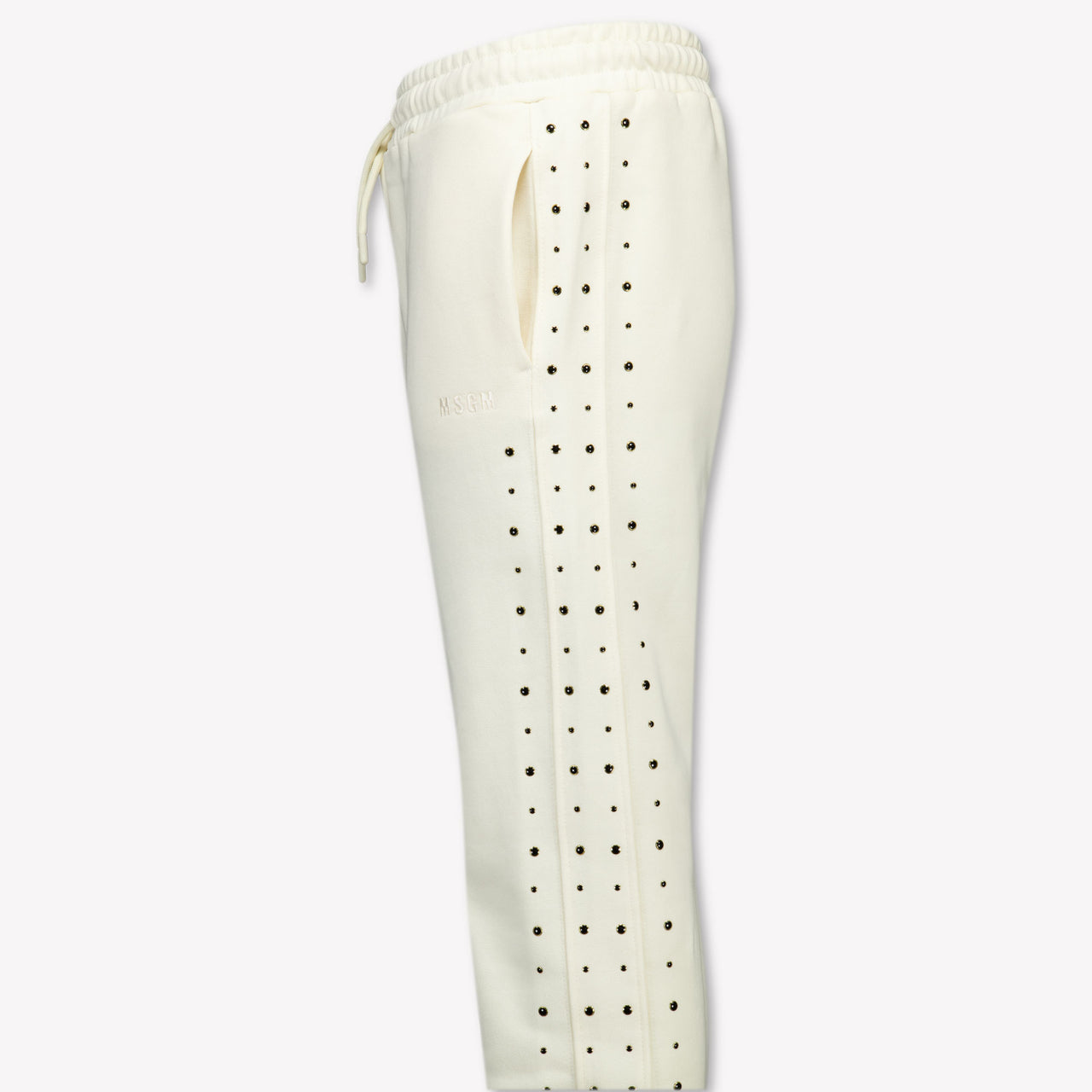 MSGM Ragazzo Ragazze Pantaloni Off White