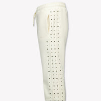 MSGM Ragazzo Ragazze Pantaloni Off White