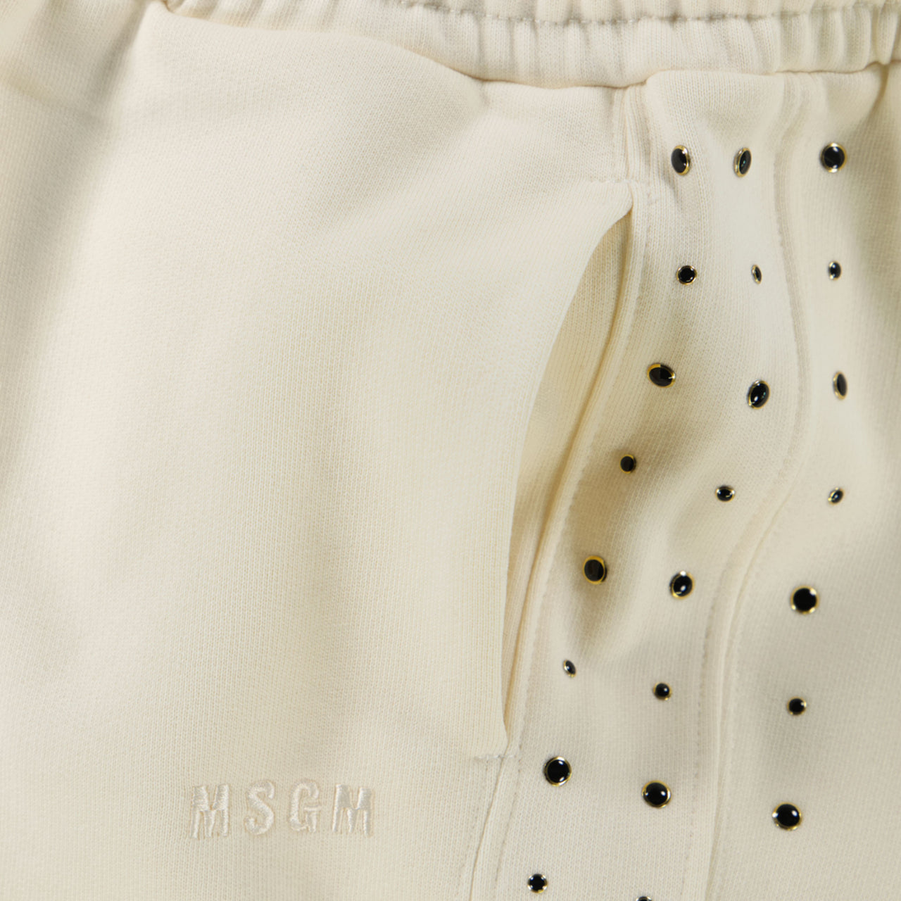 MSGM Ragazzo Ragazze Pantaloni Off White