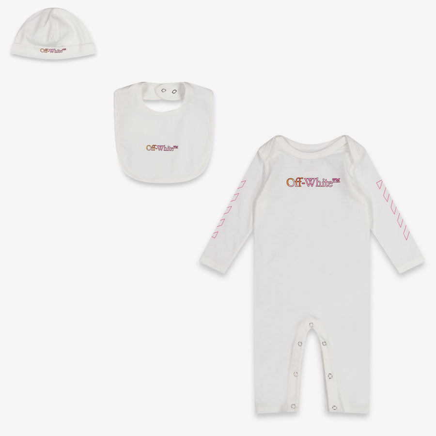 Off-White Bébé Filles Boîte en boîte Blanc