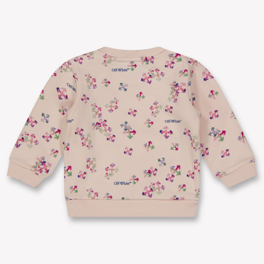 Off-White Bébé Filles Pull Rose Léger