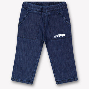 Off-White Bebé Chicos Vaquero En Azul
