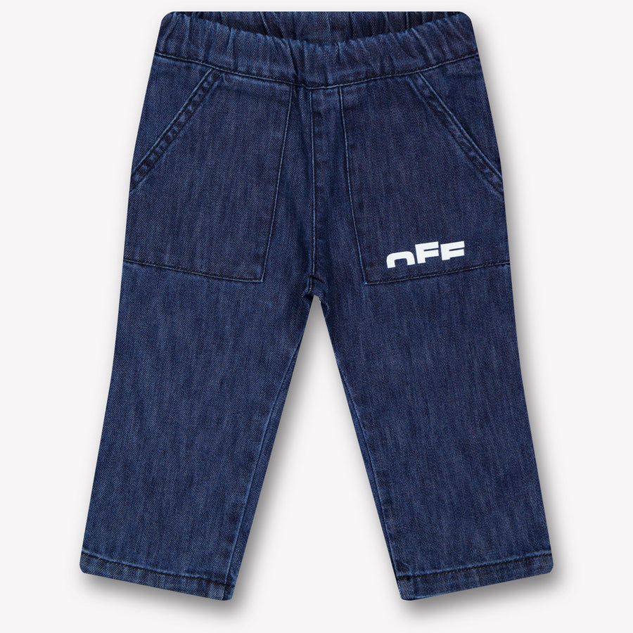 Off-White Bebé Chicos Vaquero En Azul