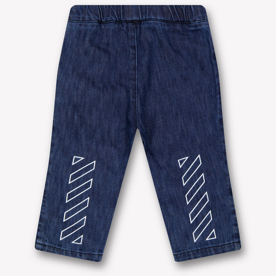 Off-White Bebé Chicos Vaquero En Azul