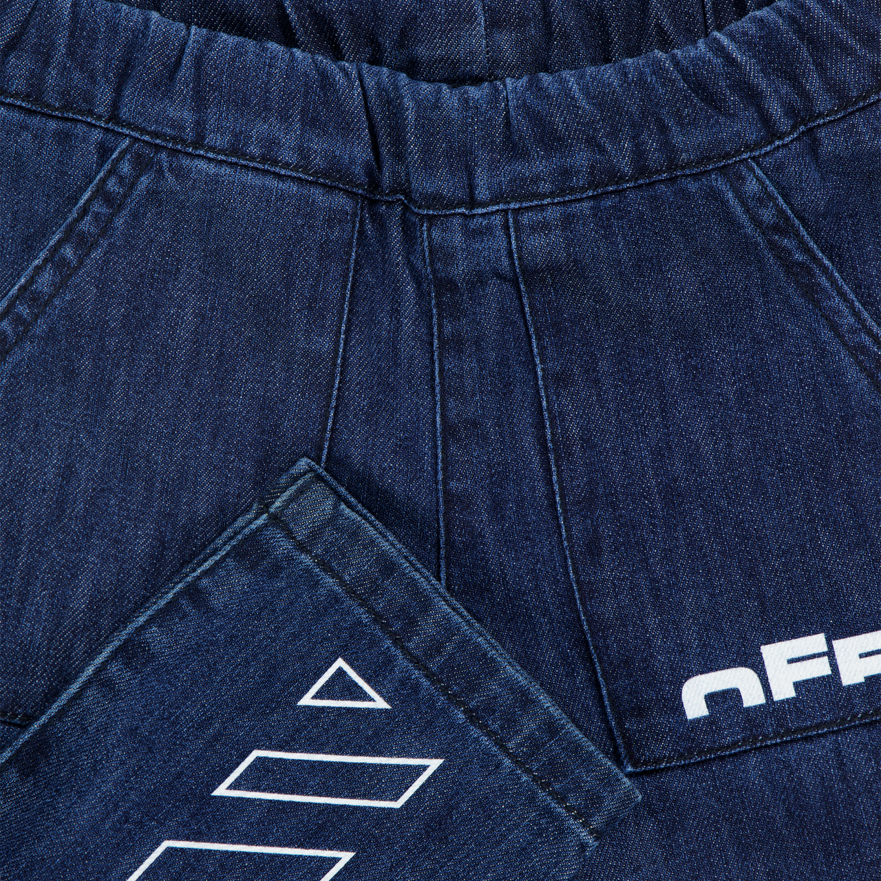 Off-White Bebé Chicos Vaquero En Azul