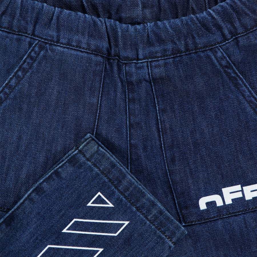 Off-White Bebé Chicos Vaquero En Azul
