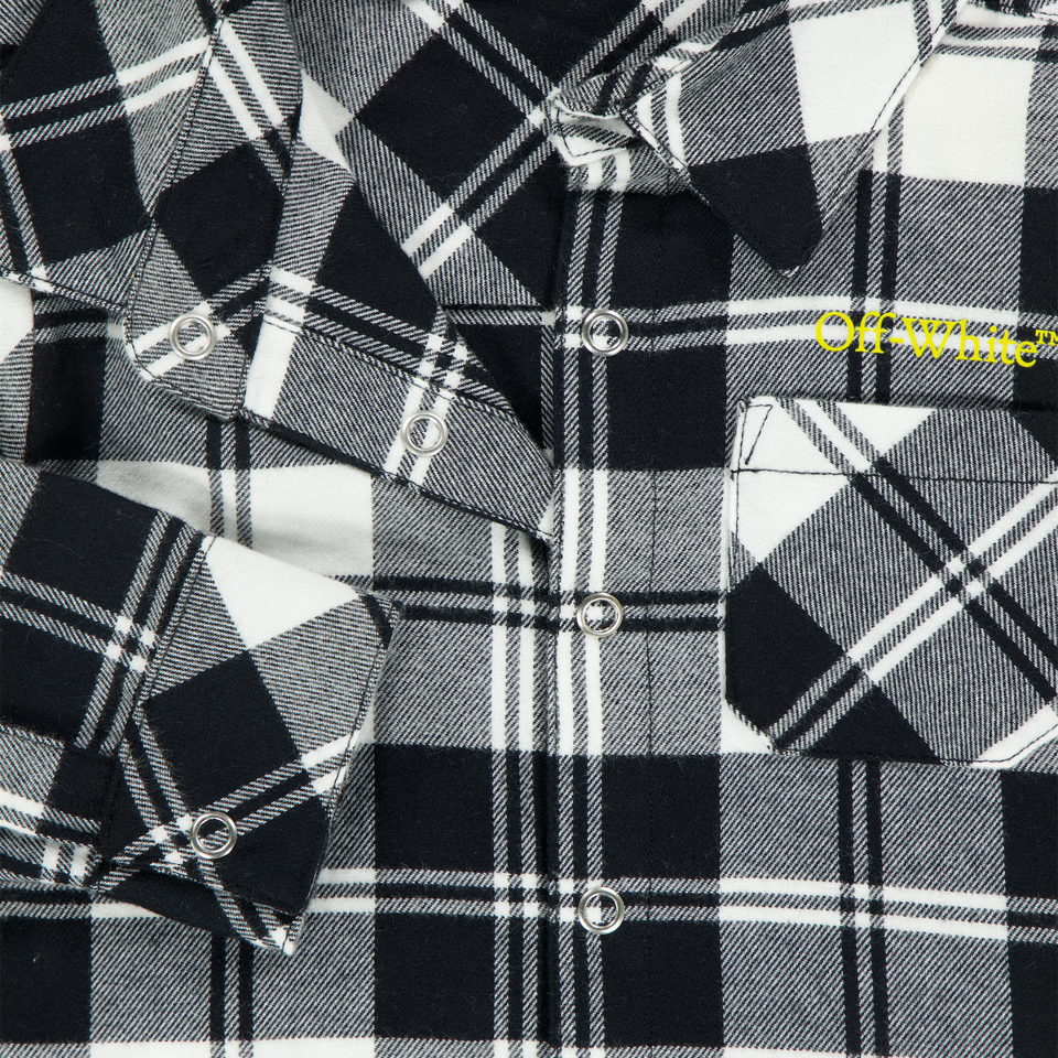 Off-White Bebé Chicos Blusa en Negro