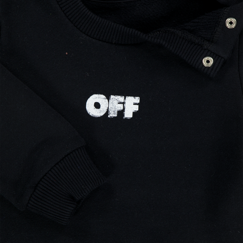 Off-White Bébé Garçons Pull Noir