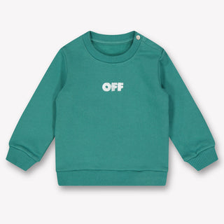 Off-White Bébé Garçons Pull Vert