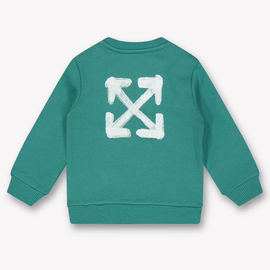 Off-White Baby Jongens Trui In Groen