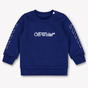 Off-White Bébé Garçons Pull Bleu