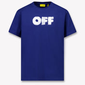 Off-White Ragazzo Ragazzi Maglietta dentro Blu
