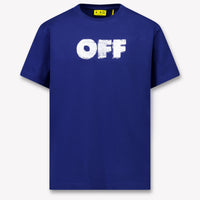Off-White Enfant Garçons T-shirt Bleu
