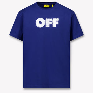 Off-White Enfant Garçons T-shirt Bleu
