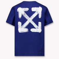 Off-White Enfant Garçons T-shirt Bleu