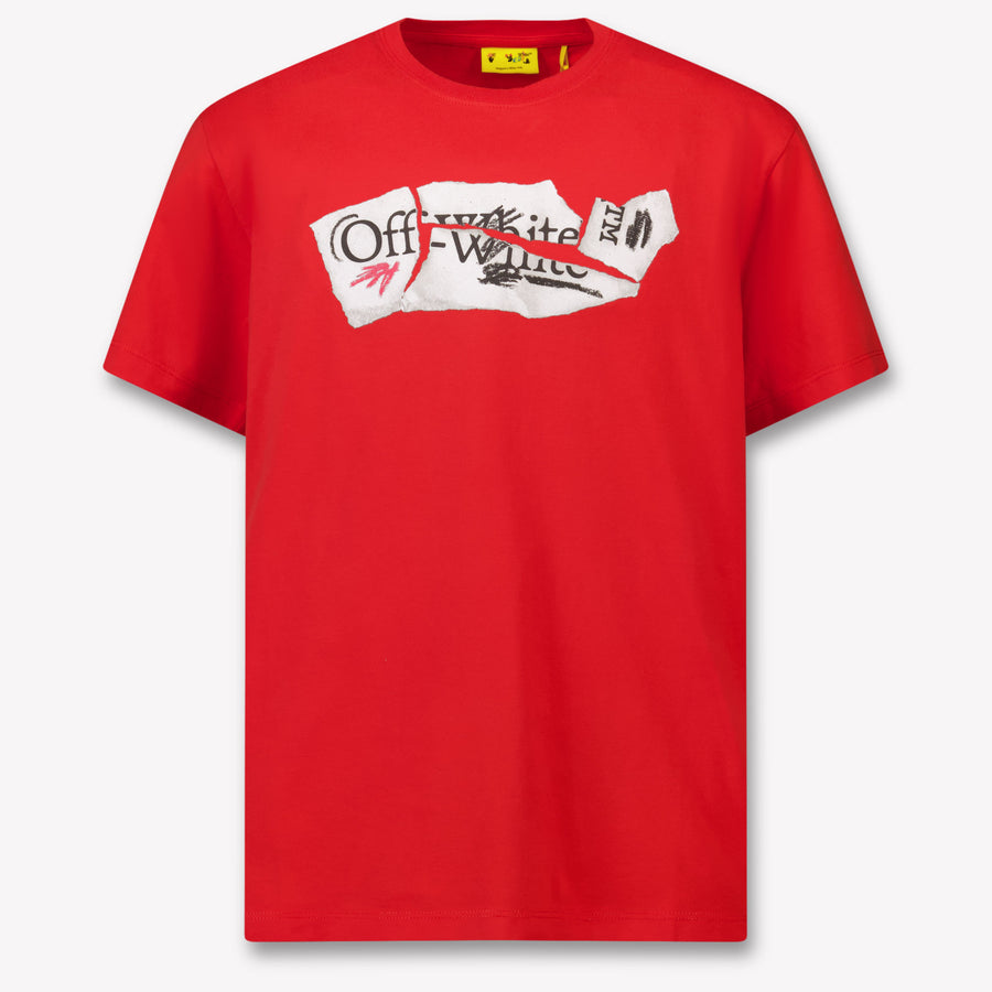 Off-White Kinder Jungen T-Shirt Rot