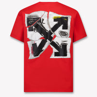 Off-White Kinder Jungen T-Shirt Rot
