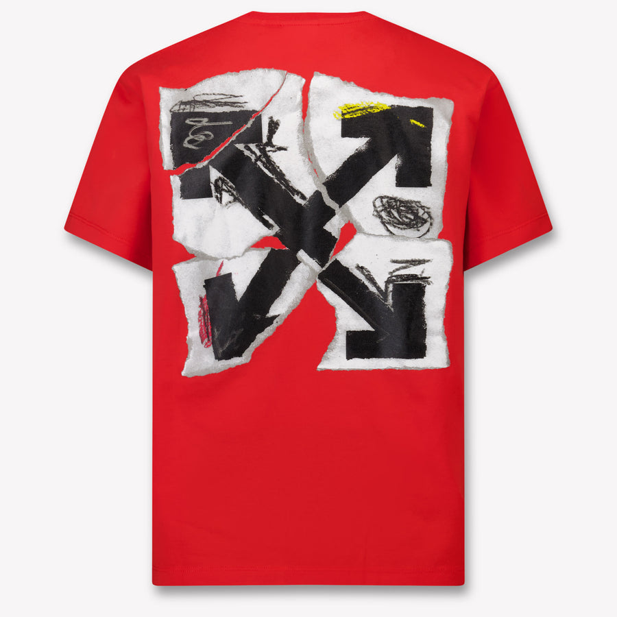 Off-White Kinder Jungen T-Shirt Rot