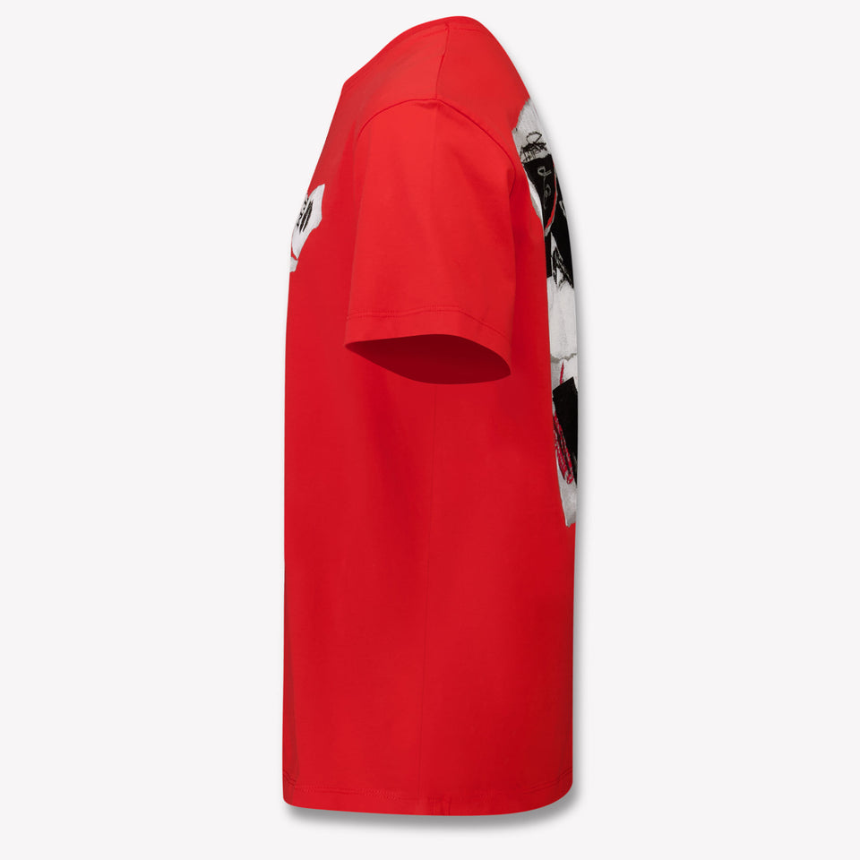 Off-White Ragazzo Ragazzi Maglietta dentro Rosso