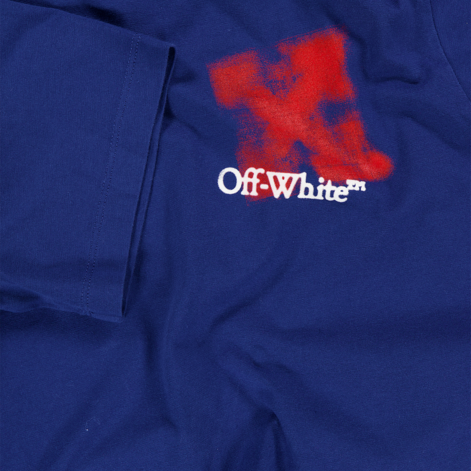 Off-White Ragazzo Ragazzi Maglietta dentro Blu