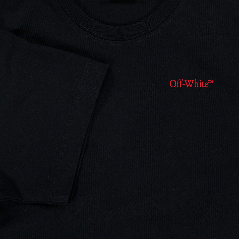 Off-White Ragazzo Ragazzi Maglietta dentro Nero