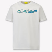 Off-White Niño Chicos Camiseta en Blanco
