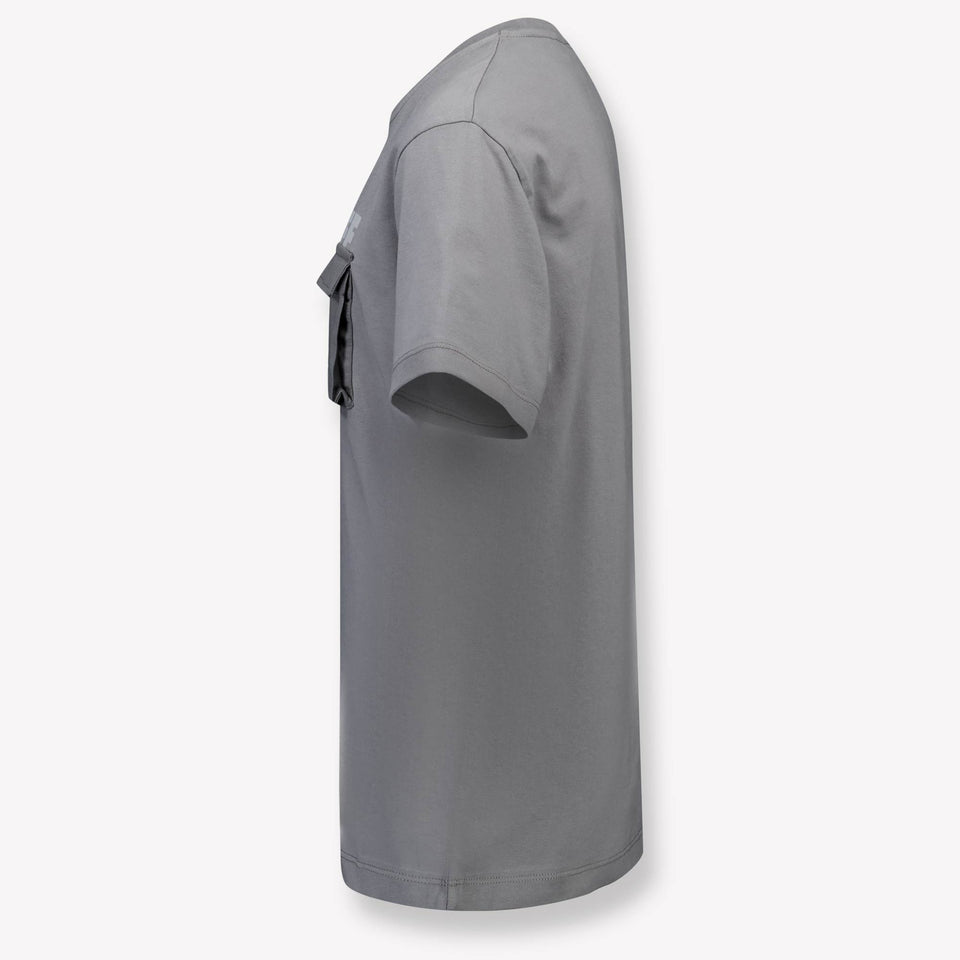 Off-White Ragazzo Ragazzi Maglietta dentro Grigio Scuro
