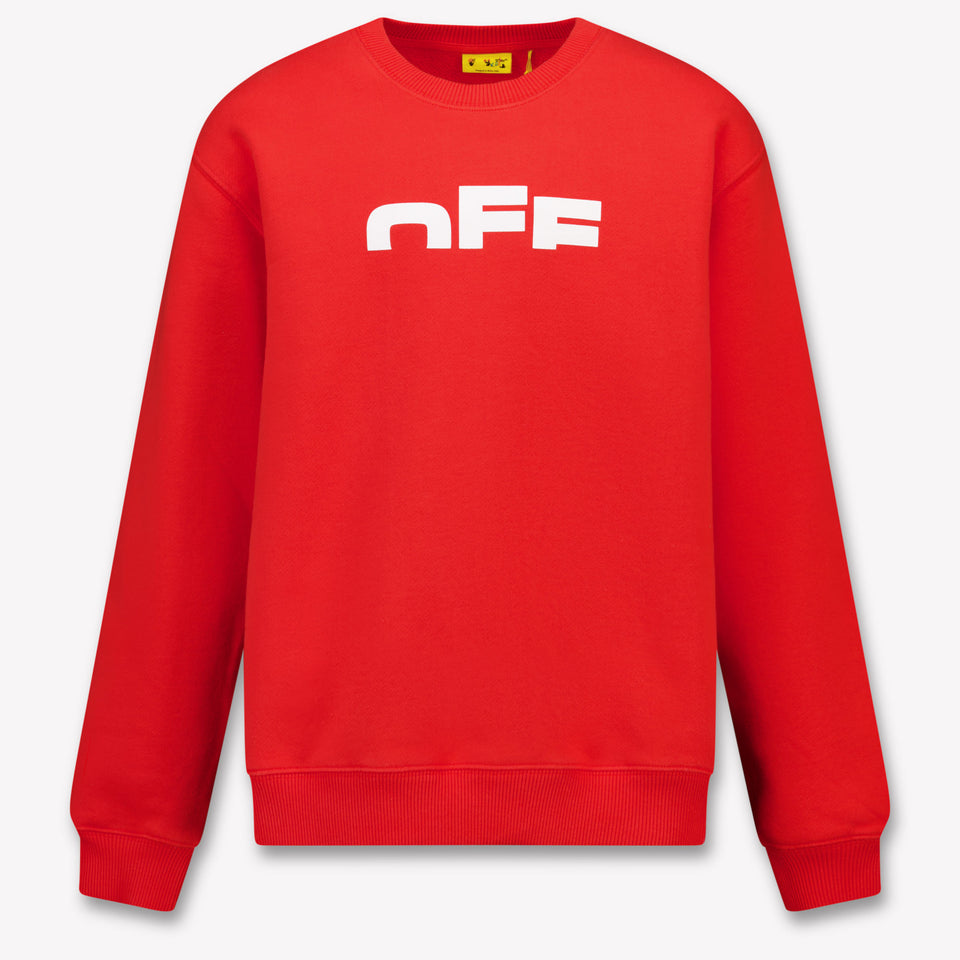 Off-White Kinder Jongens Trui In Rood