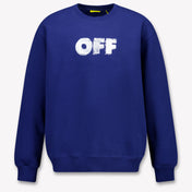 Off-White Ragazzo Ragazzi Maglione in Blu