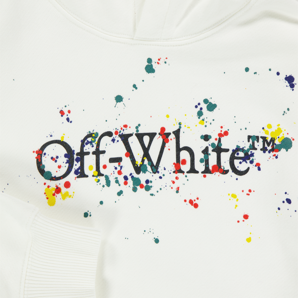 Off-White Ragazzo Ragazzi Maglione in Bianco