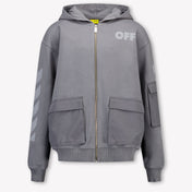Off-White Enfant Garçons Gilet Gris Foncé