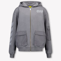 Off-White Kinder Jongens Vest In Donker Grijs
