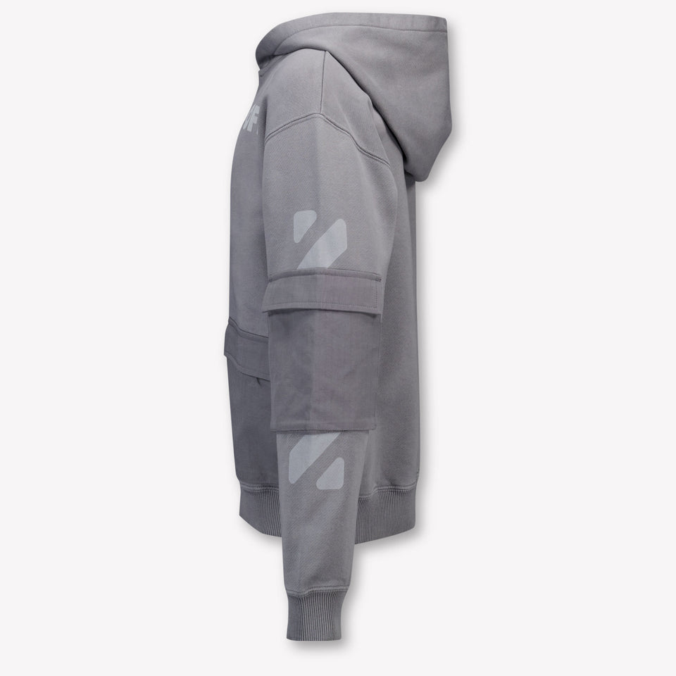 Off-White Enfant Garçons Gilet Gris Foncé