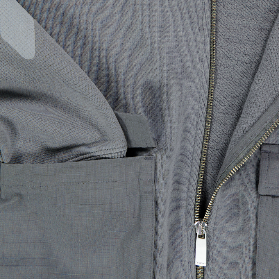 Off-White Enfant Garçons Gilet Gris Foncé