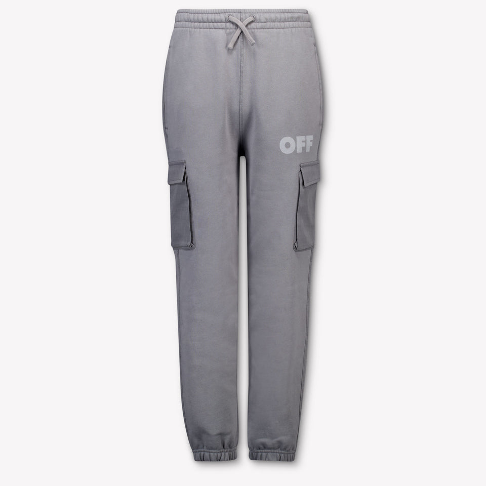 Off-White Kids Boys  Pants Dark Gray