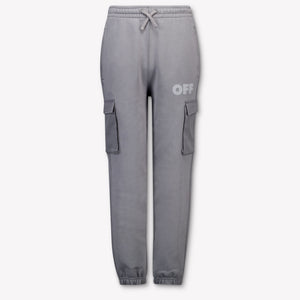 Off-White Kinder Jungen Hose Dunkelgrau