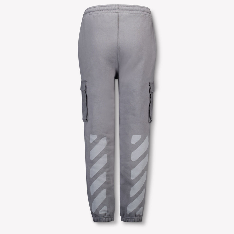 Off-White Kids Boys  Pants Dark Gray