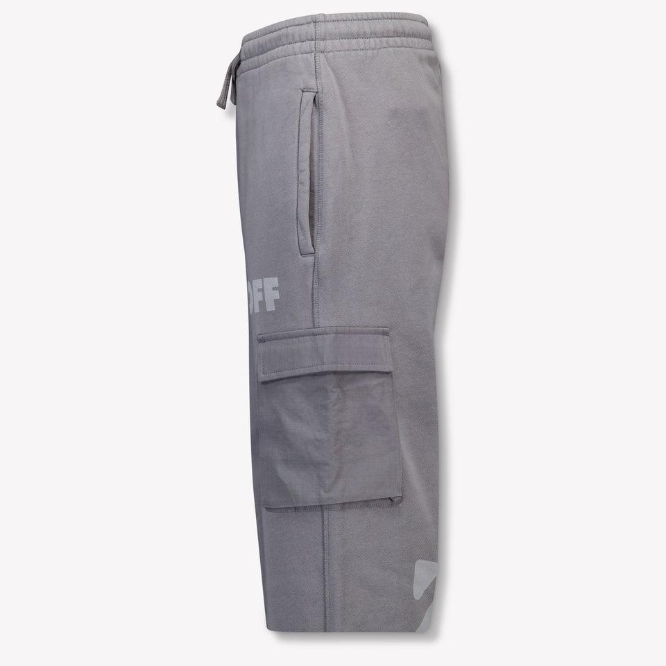 Off-White Kids Boys  Pants Dark Gray