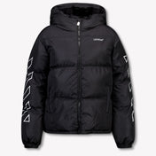 Off-White Niño Chicos Chaqueta de invierno Negro