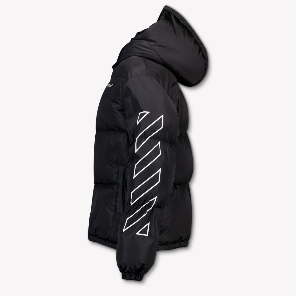 Off-White Niño Chicos Chaqueta de invierno Negro