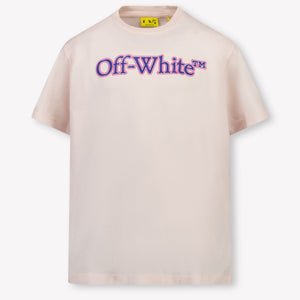Off-White Enfant Filles T-shirt Rose Léger