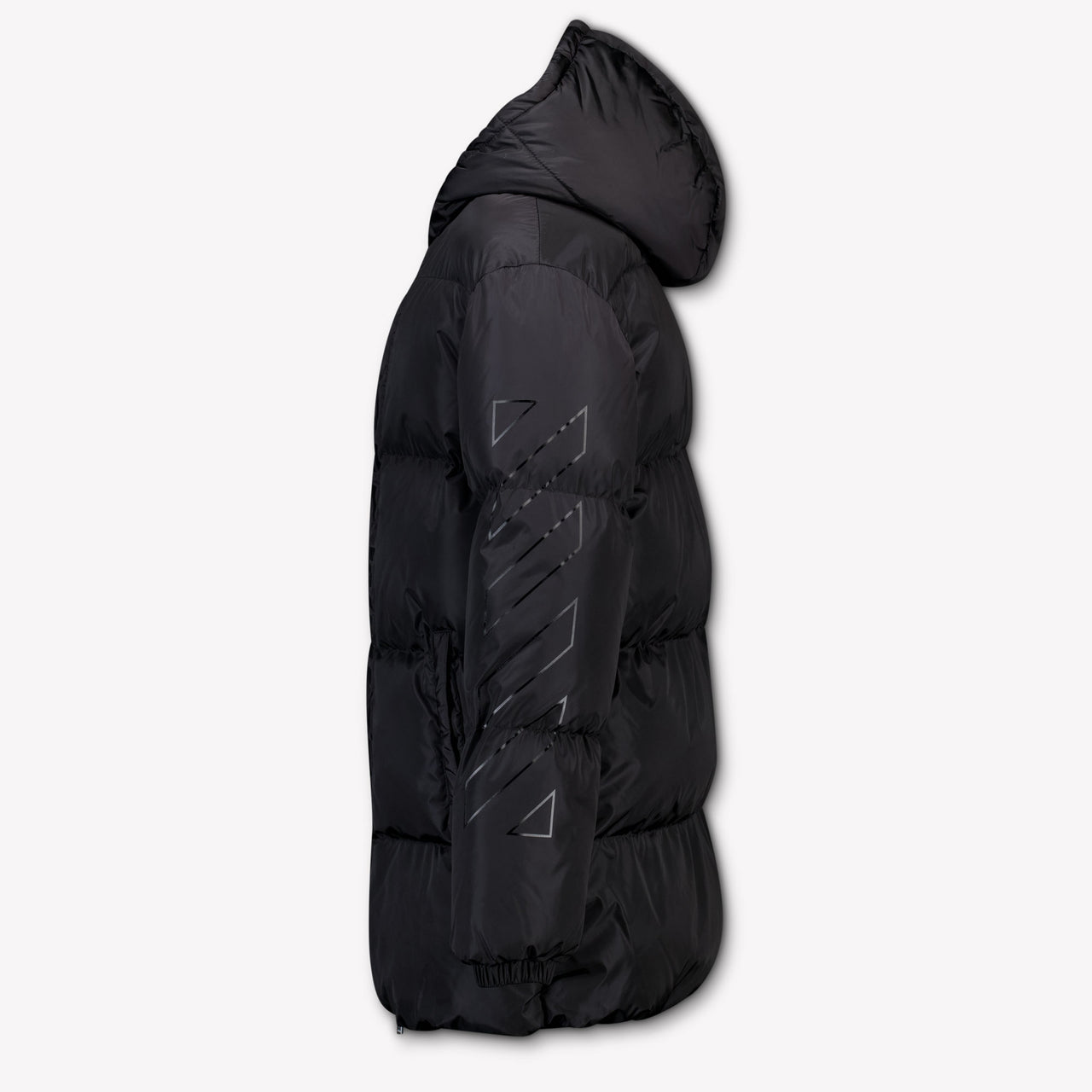 Off-White Kinder Mädchen Winterjacke Schwarz