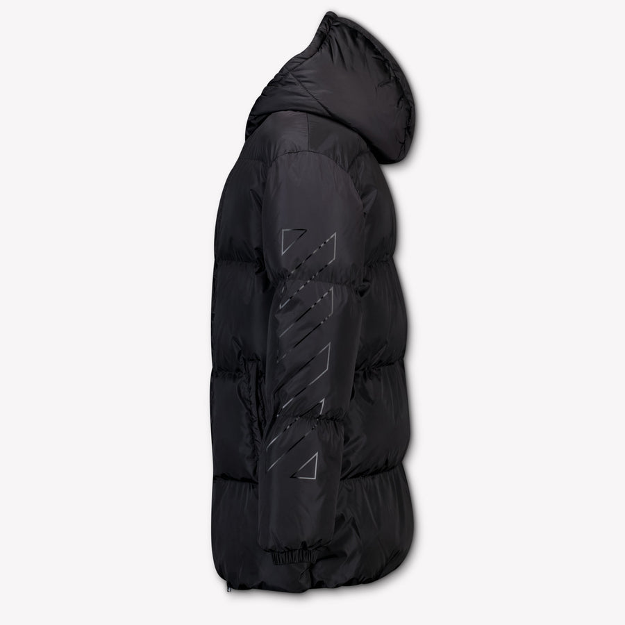 Off-White Kinder Mädchen Winterjacke Schwarz