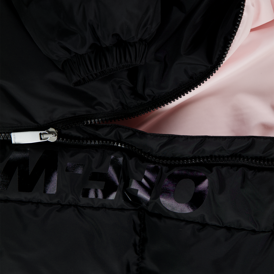 Off-White Kinder Mädchen Winterjacke Schwarz