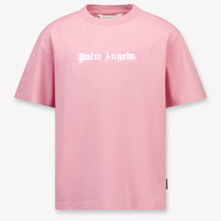 Palm Angels Kinder Meisjes T-Shirt In Oud Roze