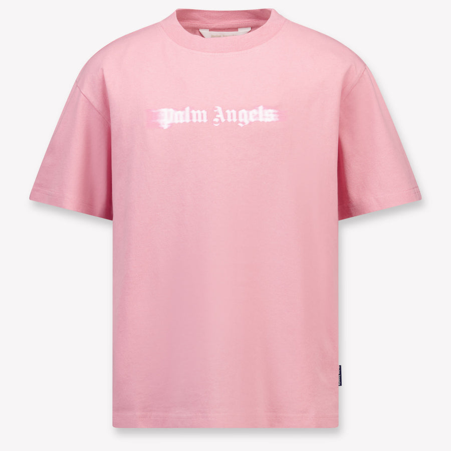 Palm Angels Enfant Filles T-shirt dans l'ancien Rose
