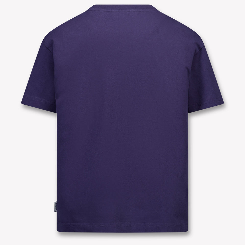 Palm Angels Kids Girls  T-Shirt Navy