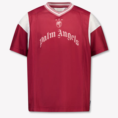 Palm Angels Kids Girls  T-Shirt Bordeaux