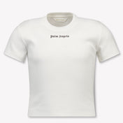 Palm Angels Kinder Mädchen T-Shirt Grauweiß